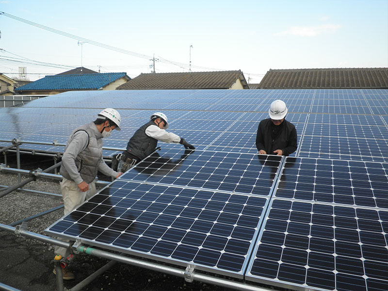 太陽光パネル(屋上、屋外)設置工事